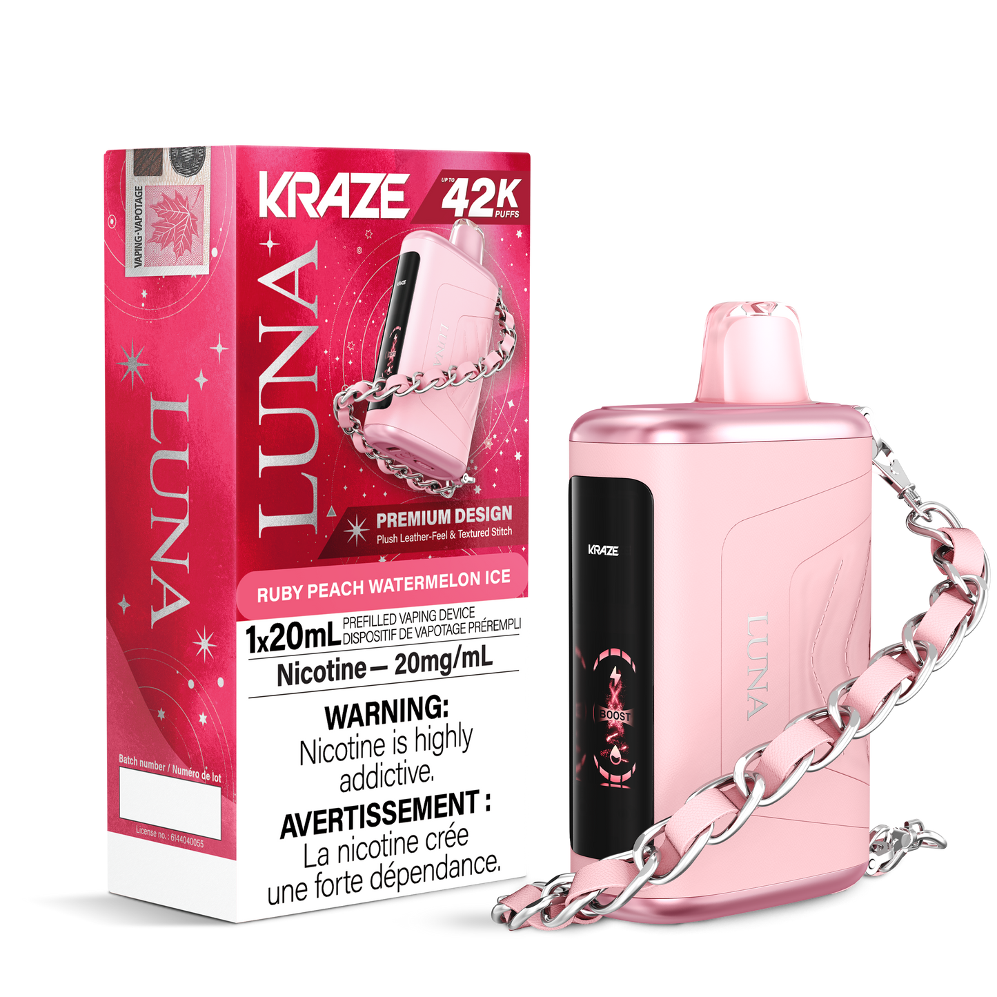 Kraze Luna 42k - Ruby Peach Watermelon Ice