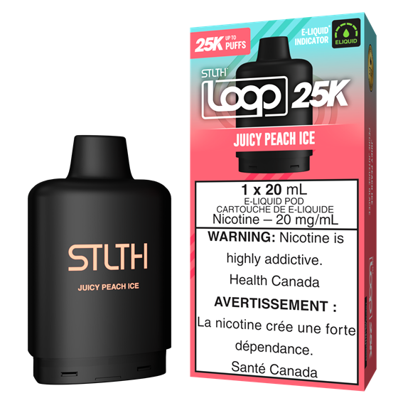STLTH Loop Switch 25K Pod - Juicy Peach Ice