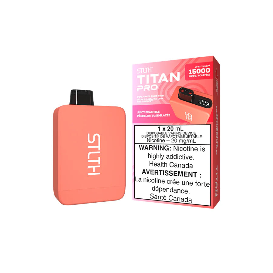 STLTH Titan Pro Disposables 15K - Juicy Peach Ice