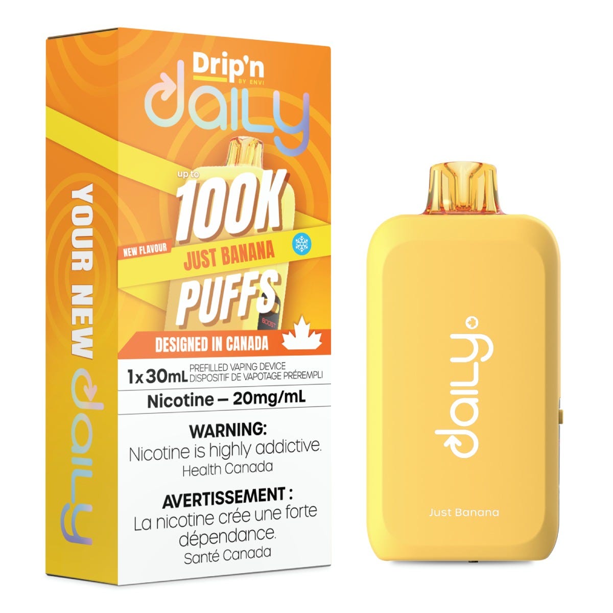 Drip'n by Envi Daily 100K Disposable - Just Banana