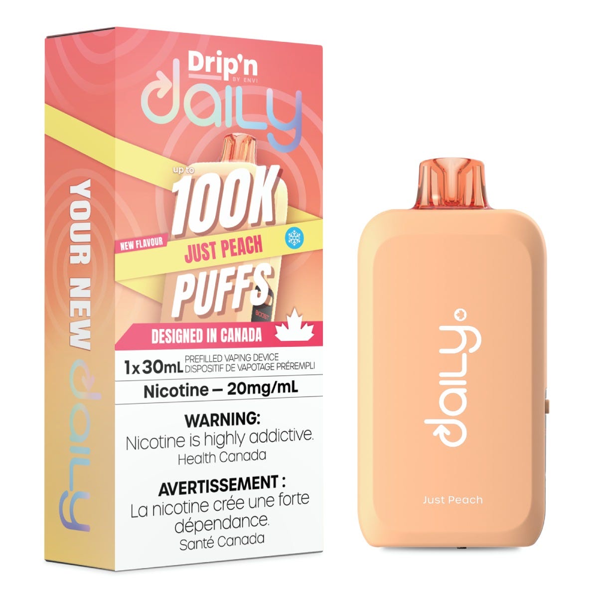 Drip'n by Envi Daily 100K Disposable - Just Peach