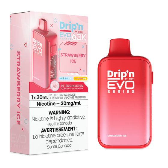Drip'n by Envi EVO 63K Series Disposable - Strawberry Ice