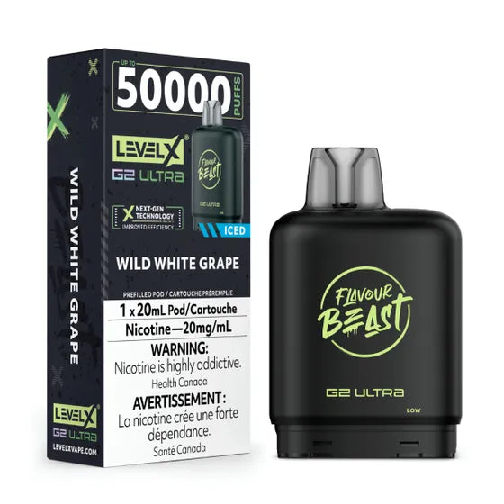 Level X Flavour Beast G2 Ultra Pod - Wild White Grape Ice