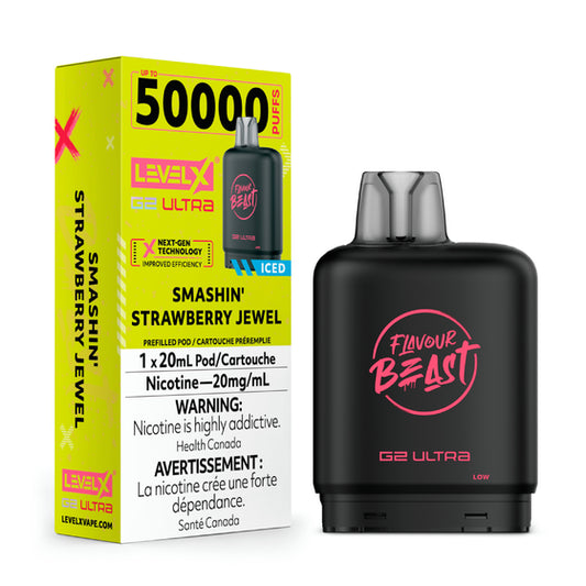 Level X Flavour Beast G2 Ultra Pod - Smashin Strawberry Jewel