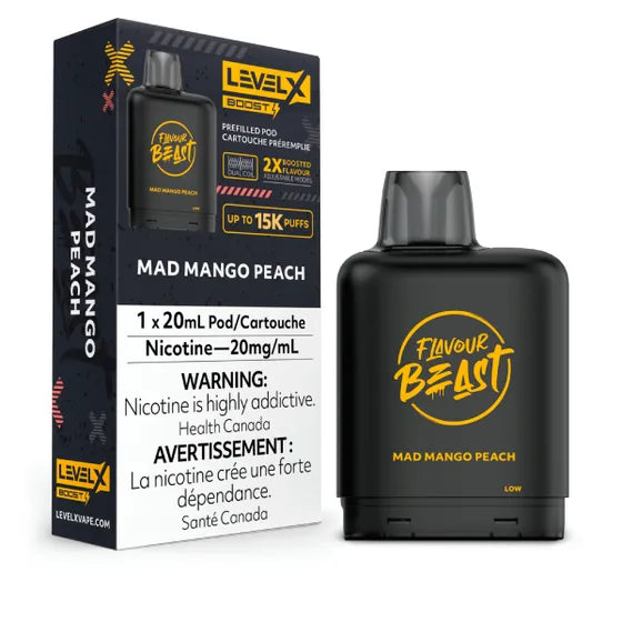 Level X Boost Pod 20mL - Mad Mango Peach