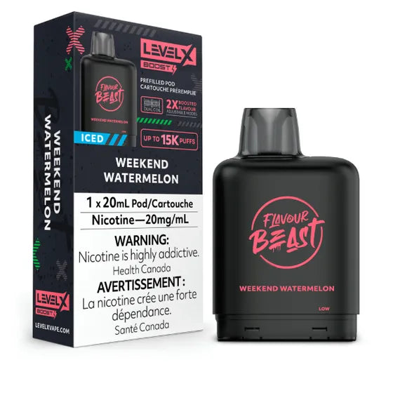 Level X Boost G2 Pod 20mL - Weekend Watermelon Iced