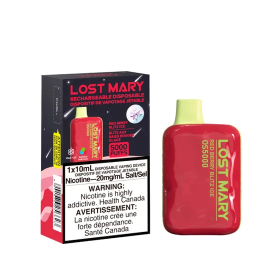 Lost Mary OS5000 Disposable - Red Berry Blitz Ice 20mg