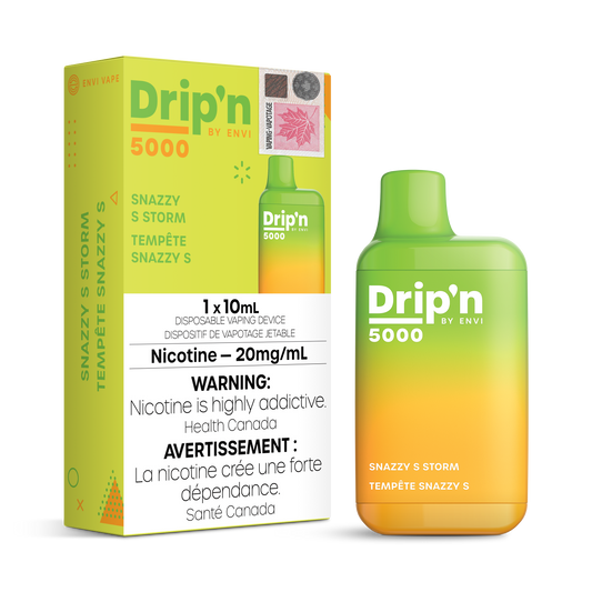 Drip'n by Envi 5000 Disposable - Snazzy S Storm 20MG