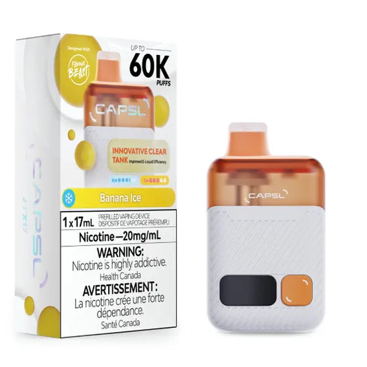 CAPSL AFX17 Disposable Vape – Banana Ice 60,000 Puffs