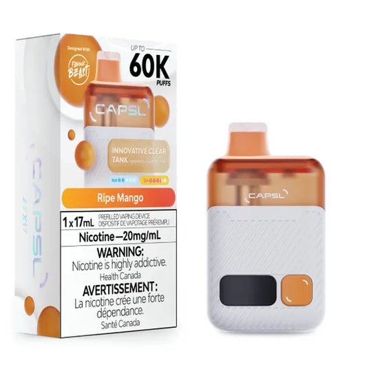 CAPSL AFX17 Disposable Vape - Ripe Mango 60,000 Puffs