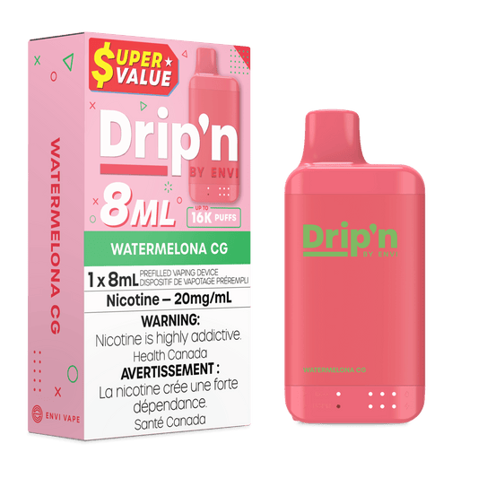Drip'n by Envi 8mL Disposable Vape - Watermelona CG
