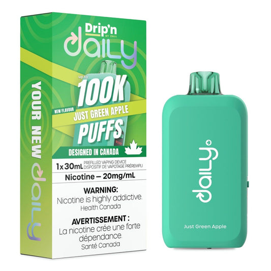 Drip'n by Envi Daily 100K Disposable - Just Green Apple