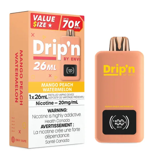 Drip'n by Envi 26ML Disposable - Mango Peach Watermelon