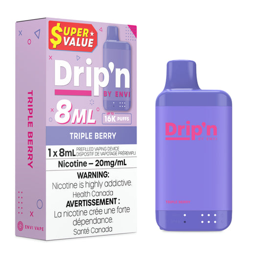Drip'n 8mL Disposable - Triple Berry