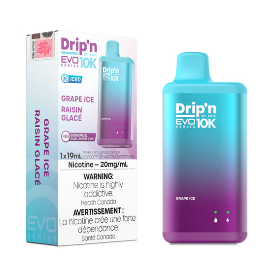 Drip'n by Envi EVO 10K Series Disposable - Grape Ice