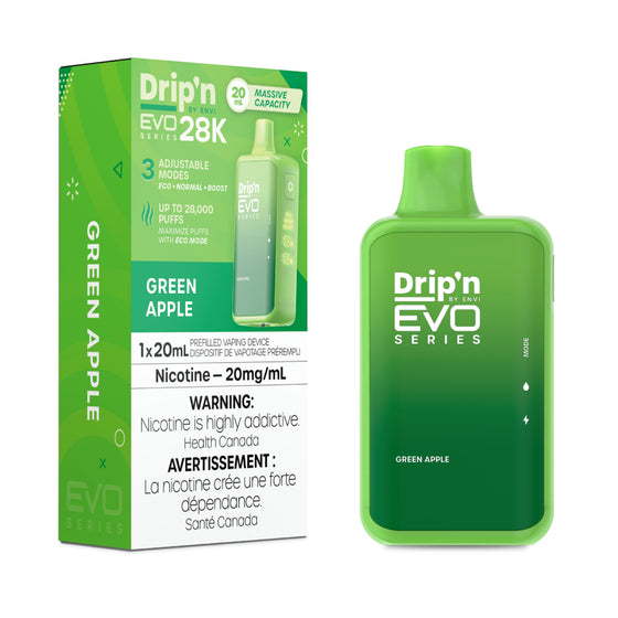 Drip'n by Envi EVO 28K Series Disposable - Green Apple