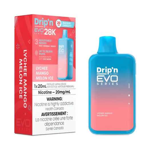 Drip'n by Envi EVO 28K Series Disposable - Lychee Mango Melon Ice