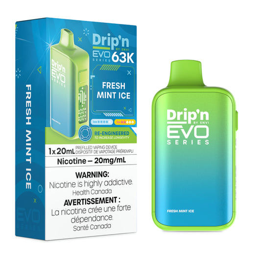 Drip'n by Envi EVO 63K Series Disposable - Fresh Mint Ice
