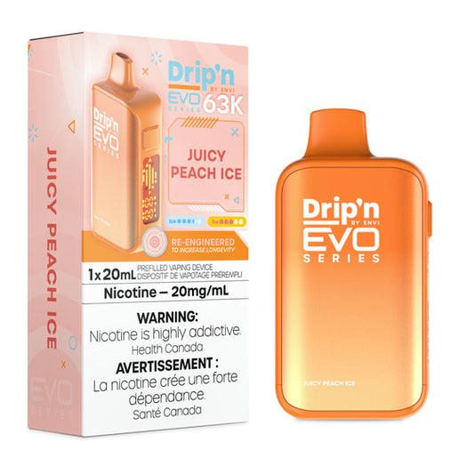 Drip'n by Envi EVO 63K Series Disposable - Juicy Peach Ice