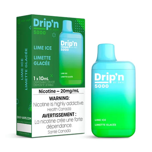 Drip'n by Envi 5000 Disposable - Lime Ice 20MG