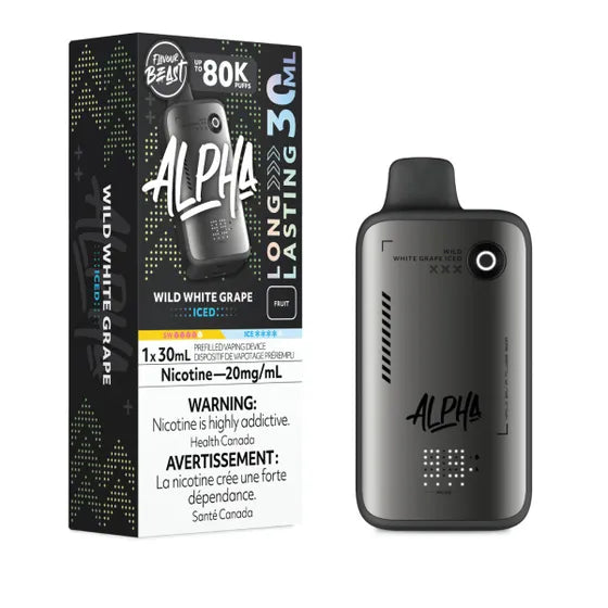 Flavour Beast Alpha Disposable 80K - Wild White Grape Iced
