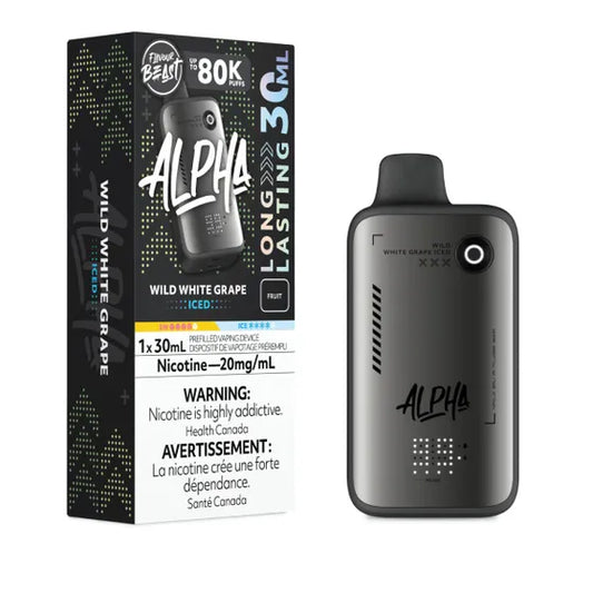 Flavour Beast Alpha Disposable 80K - Wild White Grape Iced