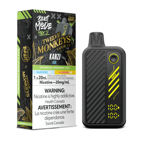 Flavour Beast x 12Monkeys Beast Mode Max 2 50K Disposable - Kanzi Iced