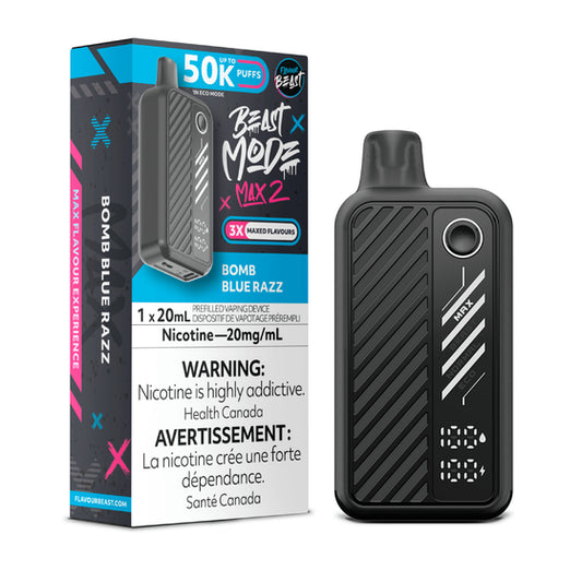 Flavour Beast Beast Mode Max 2 50K Disposable - Bomb Blue Razz
