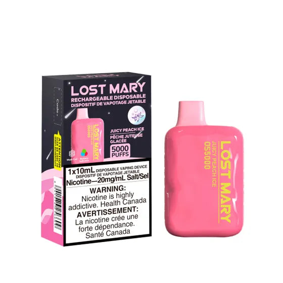 Lost Mary OS5000 Disposable - Juicy Peach Ice 20mg