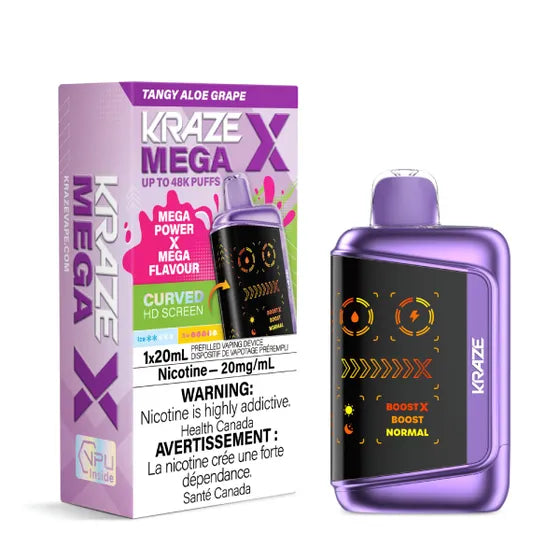 Kraze Mega X - Tangy Aloe Grape