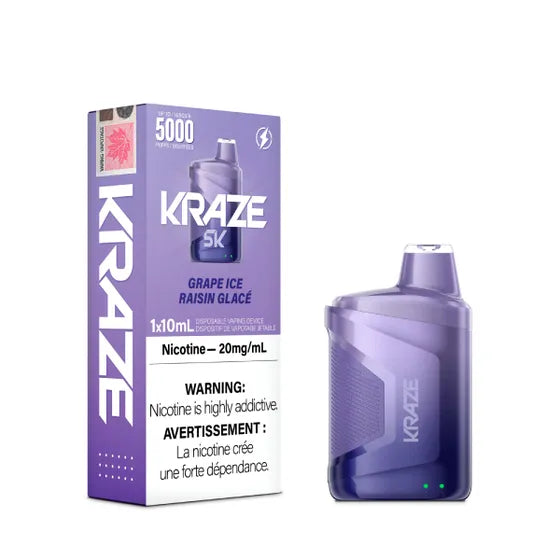 Kraze 5K - Grape Ice 20mg