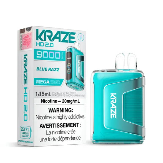 Kraze HD 2.0 Disposable - Blue Razz