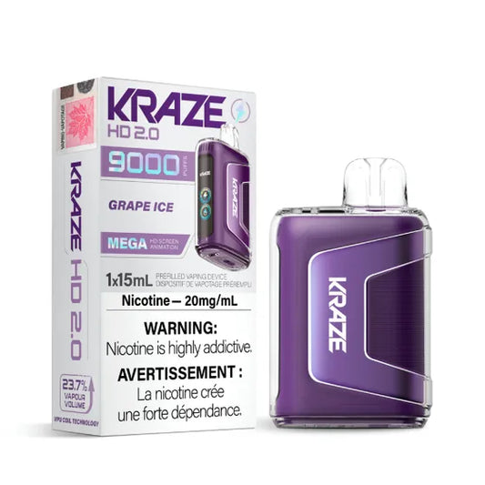 Kraze HD 2.0 Disposable - Grape Ice