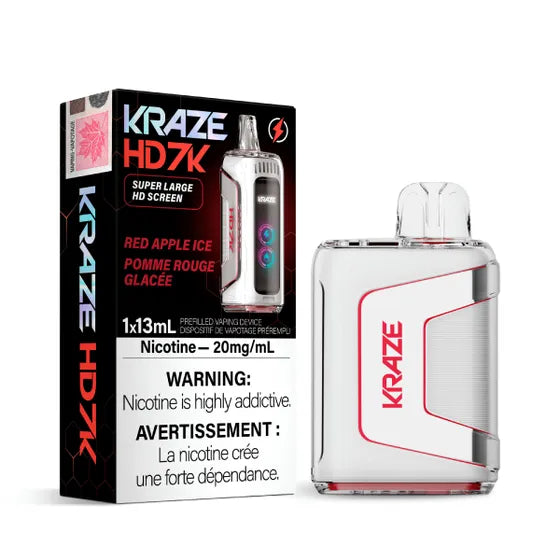 Kraze HD 7000 Disposable - Red Apple Ice