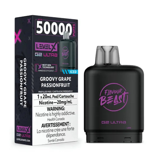 Flavour Beast Level X G2 Ultra Pod - Groovy Grape Passionfruit