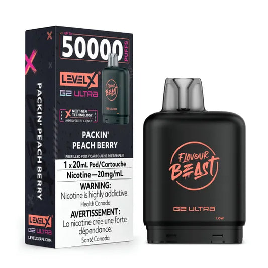 Level X Flavour Beast G2 Ultra Pod - Packin' Peach Berry