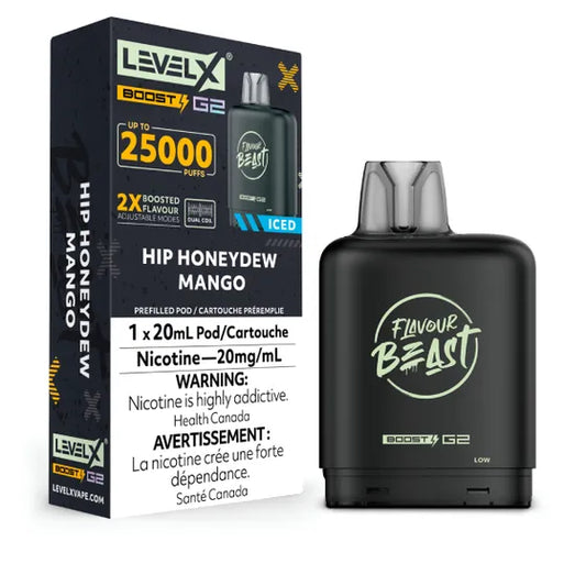 Level X Flavour Beast Boost G2 Pod 20mL - Hip Honeydew Mango