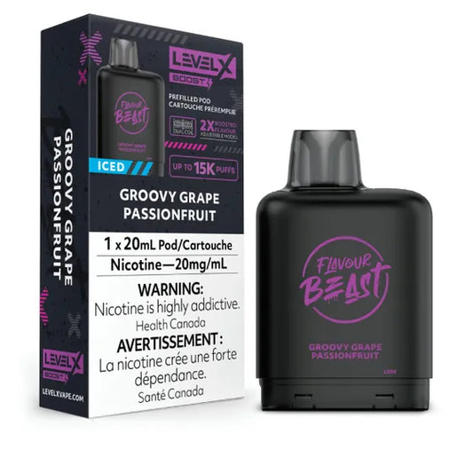 Level X Boost Pod 20mL - Groovy Grape Passionfruit Iced