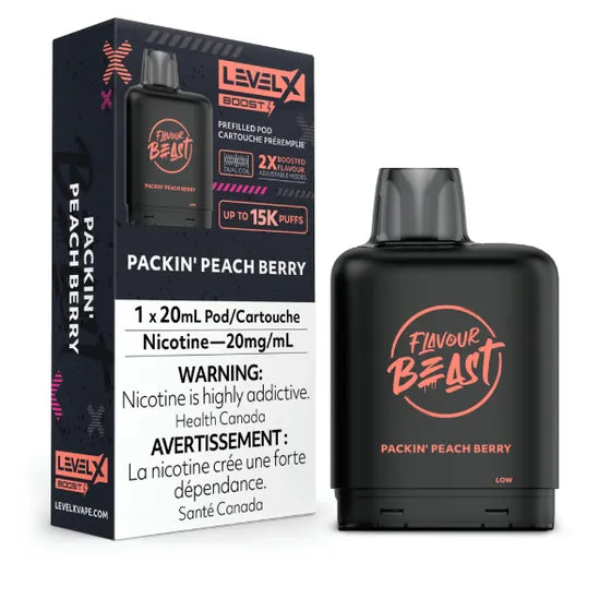 Level X Boost Pod 20mL - Packin' Peach Berry