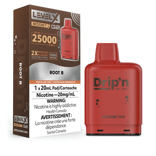 Level X Drip'n Boost Pod 20mL - Root B