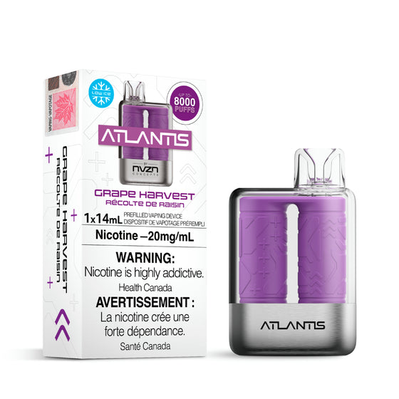 Atlantis by NVZN 8000 Disposable - Grape Harvest
