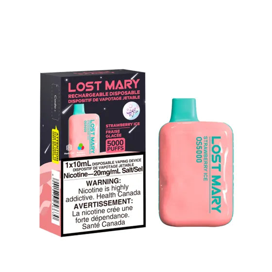 Lost Mary OS5000 Disposable - Strawberry Ice 20mg