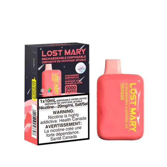 Lost Mary OS5000 Disposable - Strawberry Surprise Ice 20mg