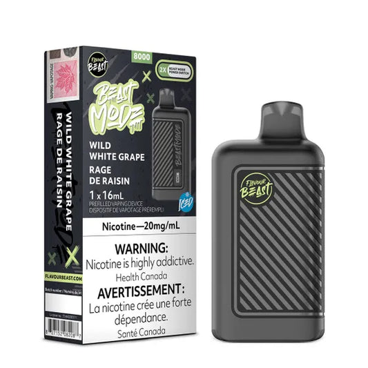 Flavour Beast Beast Mode 8K Disposable - Wild White Grape Iced