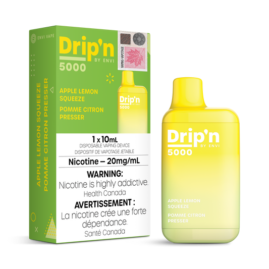 Drip'n by Envi 5000 Disposable -  Apple Lemon Squeeze 20MG