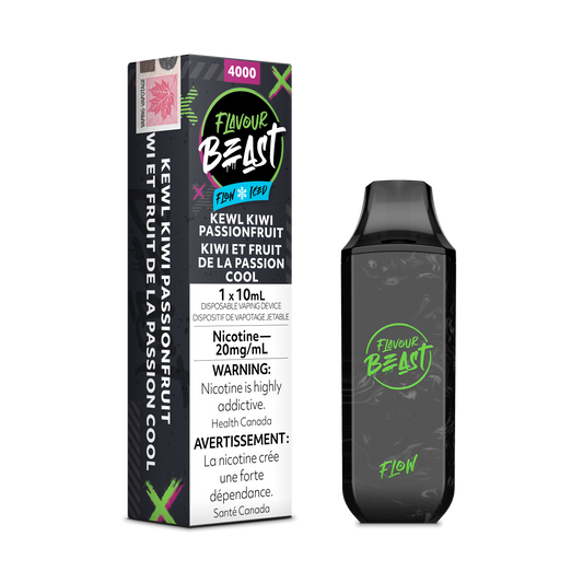 Flavour Beast Flow Disposable - Kewl Kiwi Passionfruit Iced