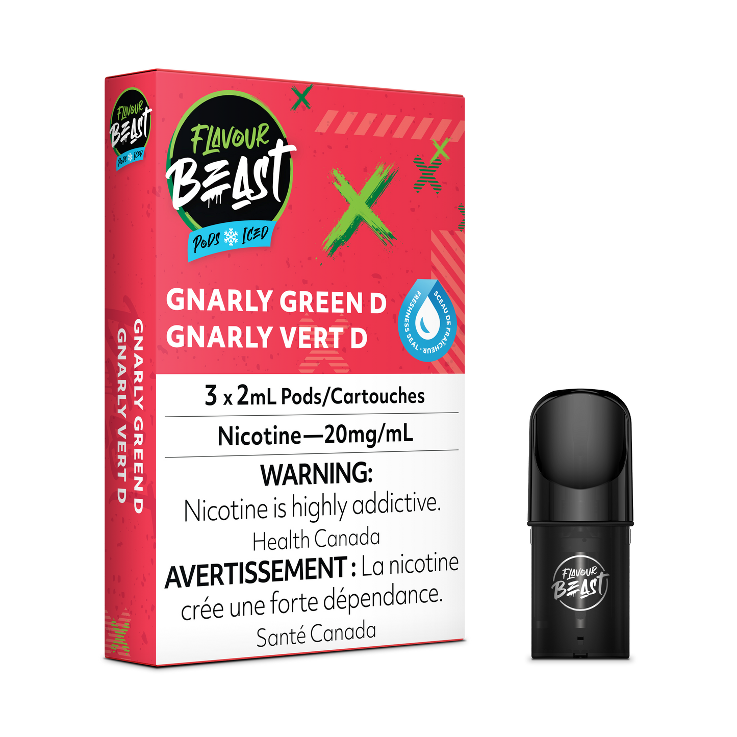 Flavour Beast Pod Pack - Gnarly Green D (Green Dew)