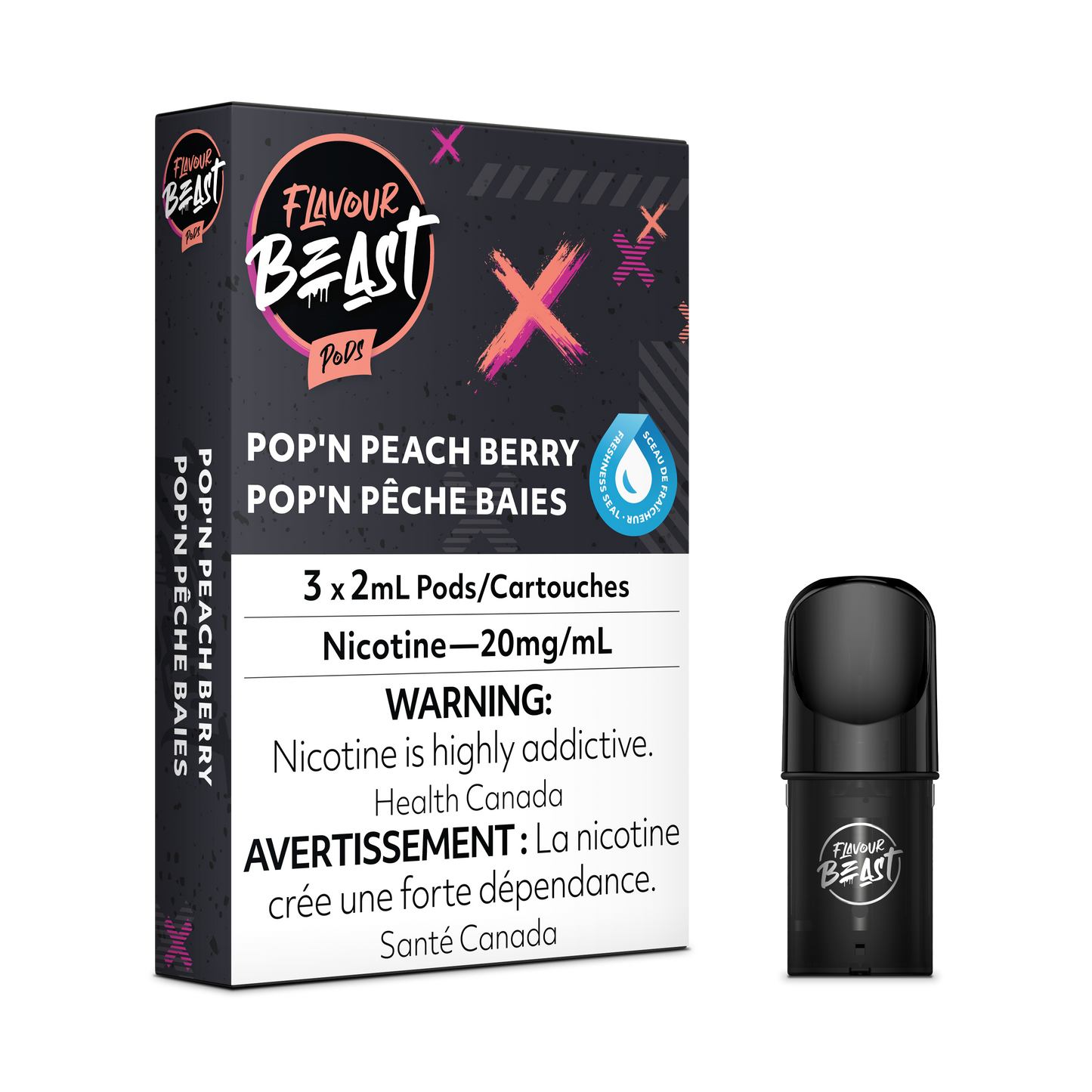 Flavour Beast Pod Pack - Packin' Peach Berry (Pop'n Peach Berry)